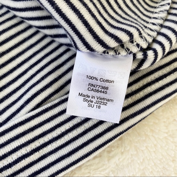 J crew factory stripe off shoulder shirt J2232 - Picture 9 of 10